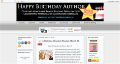 Desktop Screenshot of happybirthdayauthor.com