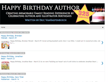 Tablet Screenshot of happybirthdayauthor.com